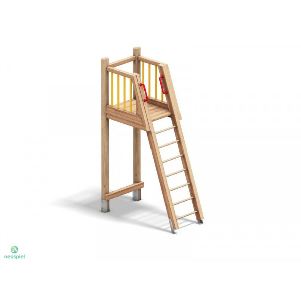 Ascenso de escaleras para tobogan de madera. Avantserveis