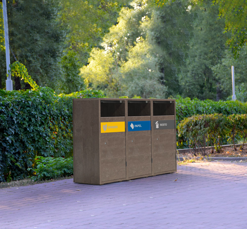 Papelera de reciclaje Isla Tirol