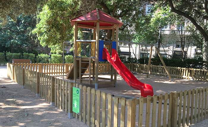 Parques infantiles en Barcelona